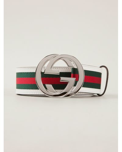 gucci belt with stripes