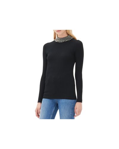 pearl collar sweater