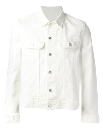 A.P.C. Denim Jacket in White for Men - Lyst