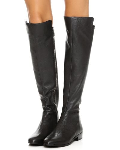 MICHAEL Michael Kors Bromley Flat Boots in Black - Lyst