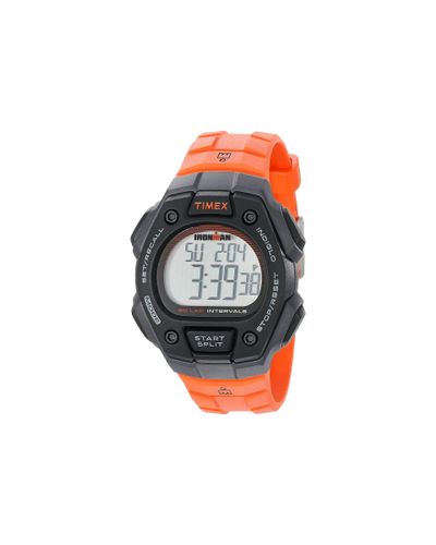 timex ironman orange