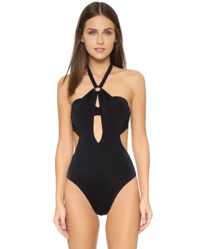 L'Agent by Agent Provocateur Synthetic Adrina Swimsuit in Black | Lyst