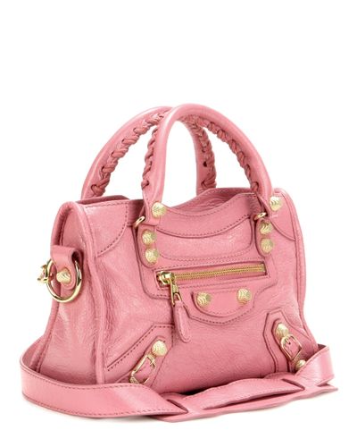 balenciaga city mini pink