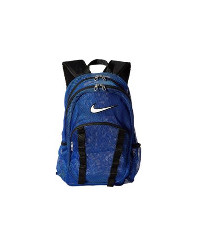 blue mesh nike backpack