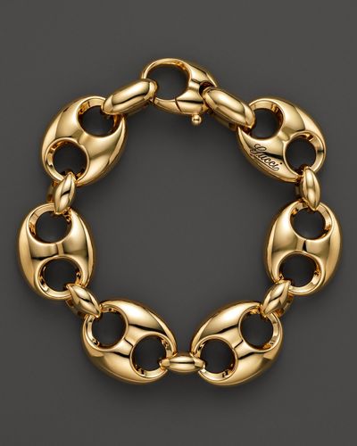 Gucci Marina Chain Bracelet in 18k Yellow Gold in Metallic - Lyst
