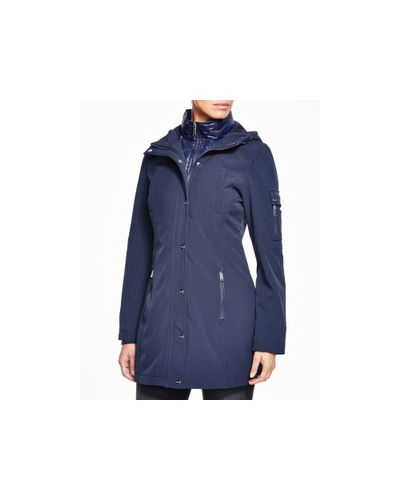 dkny navy coat