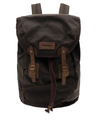 barbour wax leather backpack