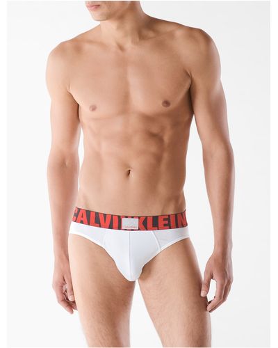 Calvin Klein Synthetic Underwear X-micro Hip Brief in White for Men - Lyst