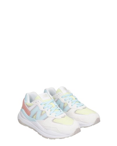 New Balance 5740 Sneakers In White Synthetic Fibers - Lyst