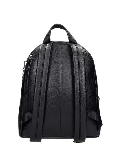 michael kors backpack black white