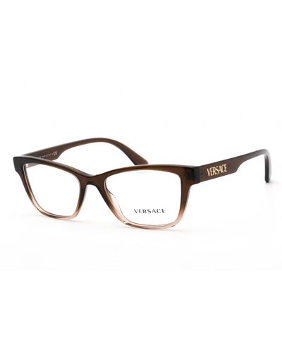 Versace 0ve3316 Eyeglasses Brown/clear Demo Lens in Black | Lyst