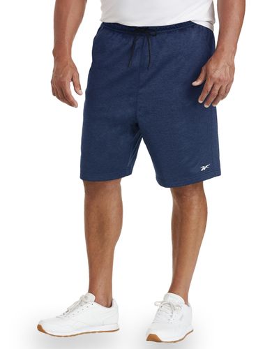 Reebok Big & Tall Speedwick Heather Active Shorts in Blue for Men - Lyst