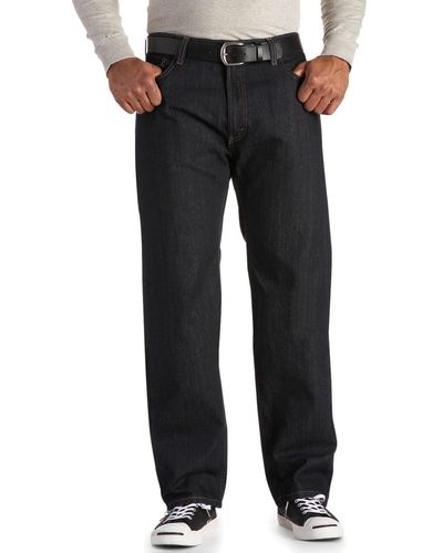 Levi's Denim Big & Tall Levi's 559 Relaxed Straight Fit Stretch Jeans in Black for Men - Lyst