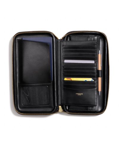 coach mens travel wallet