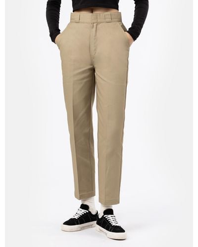 Dickies Phoenix Cropped Trousers - Natural