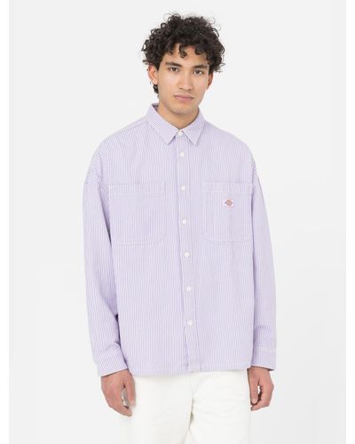 Dickies Hickory Long Sleeve Shirt - Purple