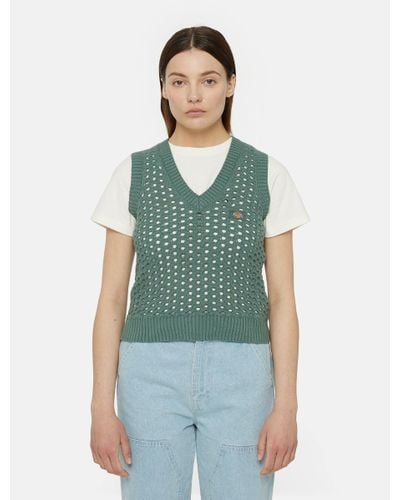 Dickies Ingalls Knitted Vest - Green