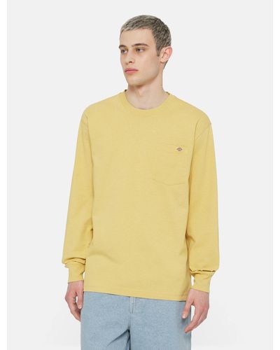 Dickies Luray Long Sleeve Pocket T-shirt - Yellow