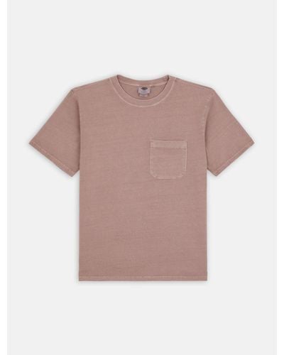 Dickies Garment Dyed Short Sleeve T-shirt - Pink