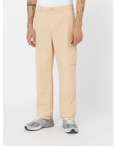 Dickies Johnson Cargo Trousers - Natural