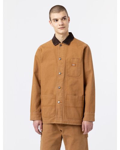 Dickies Duck Canvas Unlined Chore Coat - Brown