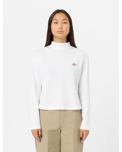 Dickies Mapleton High Neck Sweatshirt - White