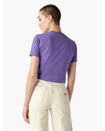 Dickies Garden Plain Short Sleeve T-shirt - Purple