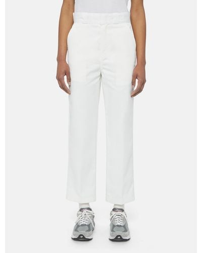 Dickies Phoenix Cropped Trousers - White