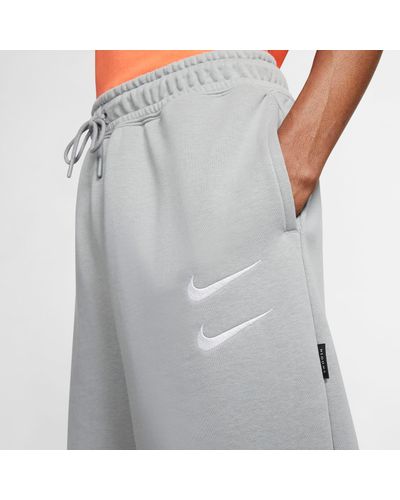 Nike Sportswear Double Swoosh French Terry Shorts in Particle Grey (Gray)  for Men - Lyst