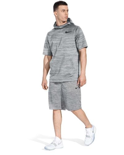 nike men's spotlight short sleeve basketball hoodie