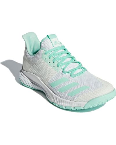 adidas Rubber Crazyflight Bounce 2.0 Volleyball Shoes in White/Mint (Green)  - Lyst