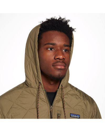 patagonia diamond quilted bomber hooded jacket