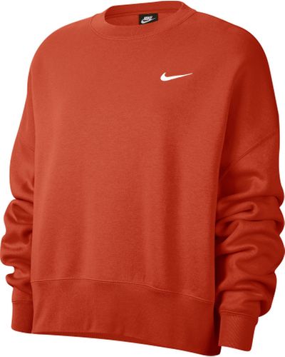 nike sportswear women's essentials fleece cropped crew