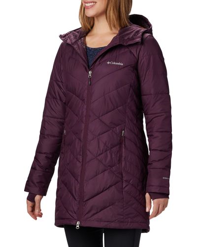 columbia long heavenly hooded jacket