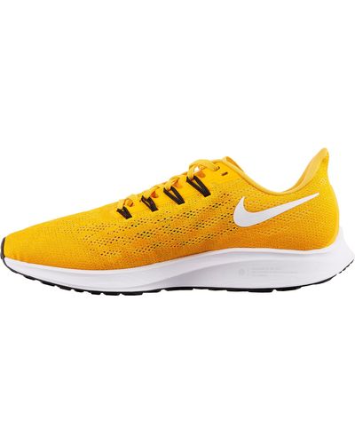Nike Air Zoom Pegasus 36 Running Shoes in Yellow/White (Black) | Lyst