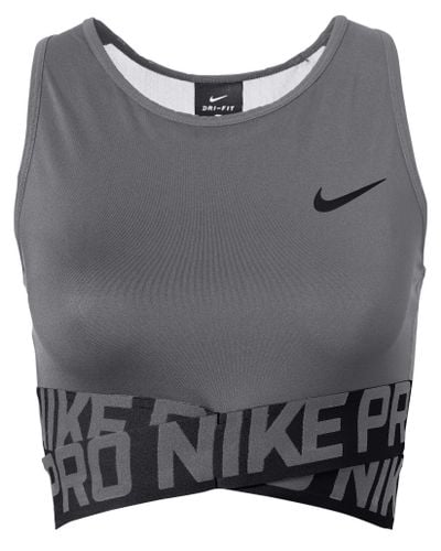 nike women's intertwist crop tank top