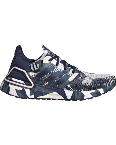 adidas Rubber Ultraboost 20 Camo Running Shoes in Navy/Pink (Blue) - Lyst