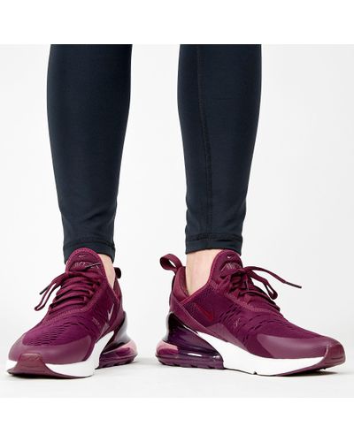 Nike Rubber Air Max 270 Shoes in Burgundy (Purple) - Lyst