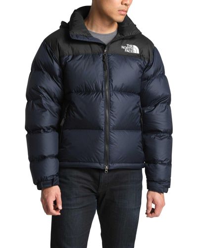 north face puffer jacket navy