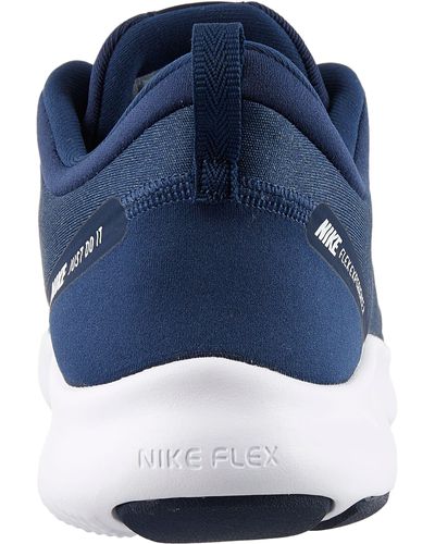 Nike Synthetic Flex Experience Rn 8 Running Shoes in Navy/White (Blue) for  Men | Lyst