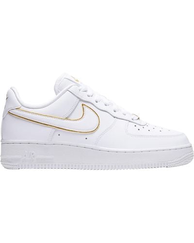 white and gold nike air force 1 womens