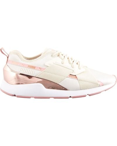 PUMA Muse X-2 Metallic Shoes in Pink/Rose/Gold (Pink) - Lyst