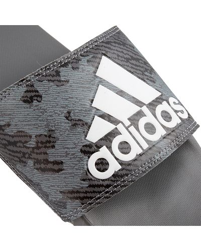 adidas Synthetic Adilette Comfort Camo Slides in Grey/White (Gray) for Men - Lyst