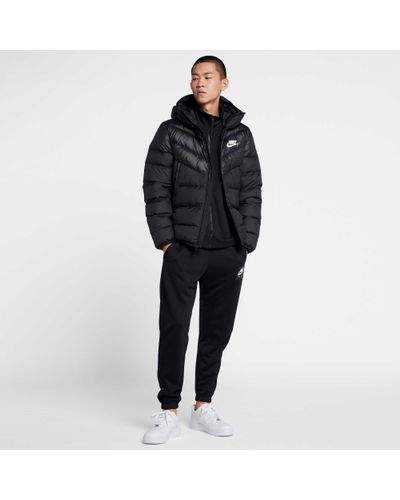 nike sportswear windrunner down fill black