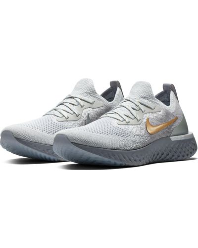 nike epic react grey gold