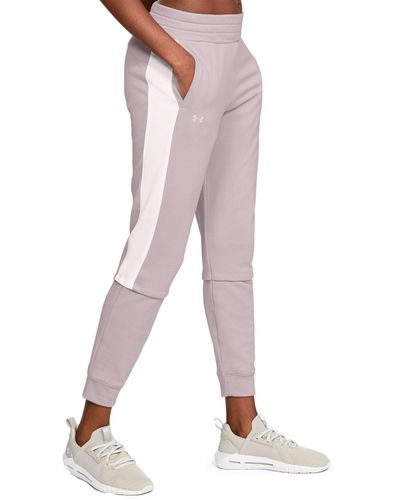 Under Armour Rival Terry Joggers in Pink - Lyst