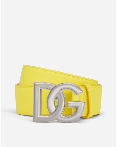 Dolce & Gabbana Cintura Logata - Yellow
