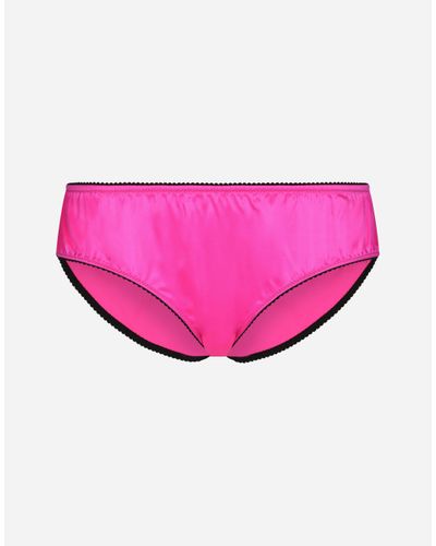 Dolce & Gabbana Slip Aus Satin - Pink