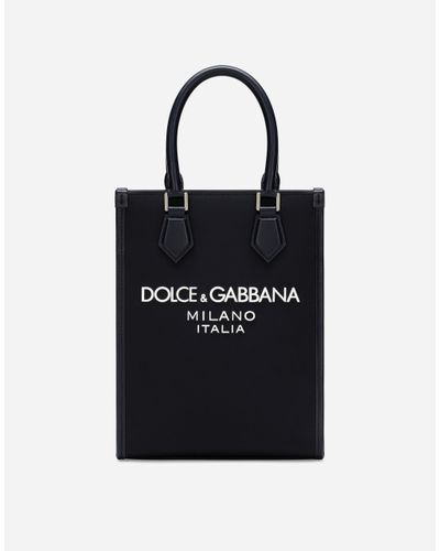 Dolce & Gabbana Dolce&Gabbana Small Nylon Bag With Logo - Black