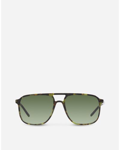 Dolce & Gabbana Thin Profile Sunglasses - Green